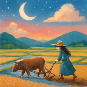 A dream about plowing someone else's rice field or farmland