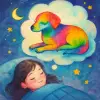 Dreaming of a dog with beautiful colors