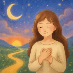 A dream where your heart feels at ease after overcoming hardships.