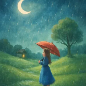 A dream in which rain gently falls on the land