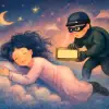 A dream about someone stealing a business card or nameplate.