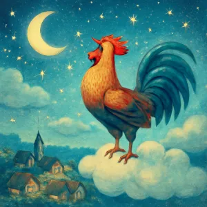 A dream about a rooster crowing