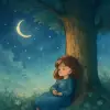 A dream leaning against a tall tree