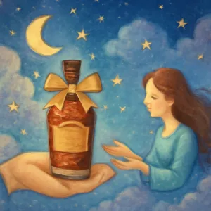 A dream about buying or receiving a high-quality liquor as a gift