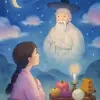 A dream where you see your ancestor before performing a ritual offering.