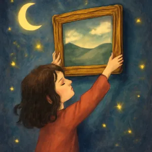 Dreaming of hanging a picture frame on the wall